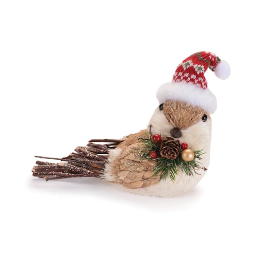 Melrose Winter Bird Figurines with Knit Hats & Scarves Set